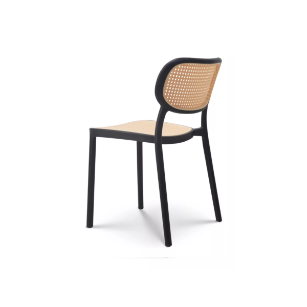 Silla Esterilla Negra Beige Berna Home