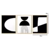 Kit 3 Cuadros - Abstracto Negro - 30 × 40 - Imagen 6