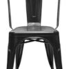 Silla Tolix Metal Negro Mate - Imagen 2