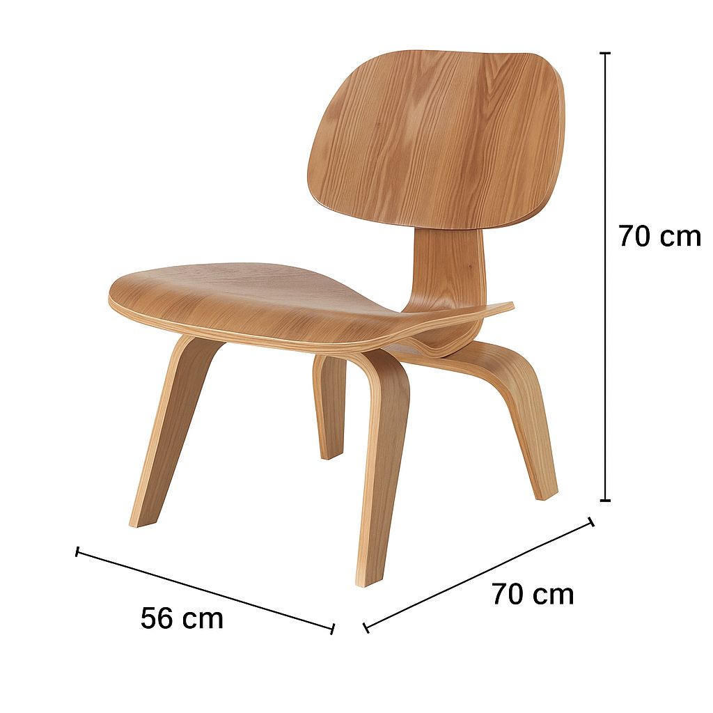 Butaca - Poltrona Eames de Fresno LCW - Imagen 5