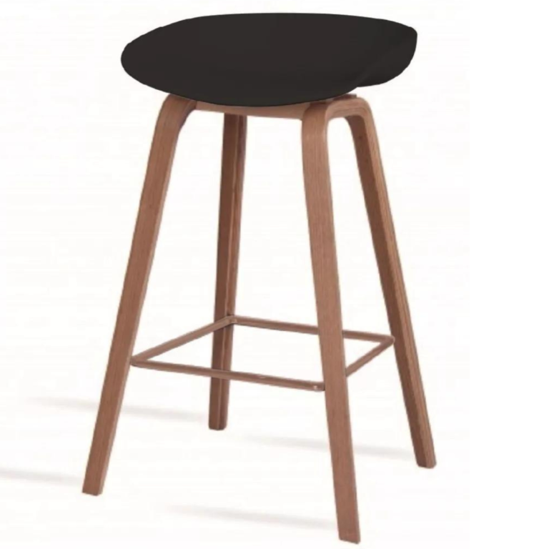 Butaca Taburete Barra Shell - Negra - Berna Home