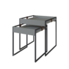 Conjunto Mesa Lateral Columbia (Verde/Hierro Negro)