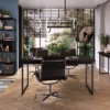 Mesa de Comedor Oxford Rectangular 160 cm (Negro) - Imagen 3