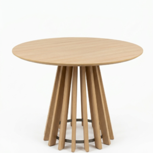 Mesa de Comedor Pipa Redonda 110cm - Crudo