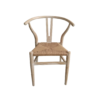 Silla Wishbone Madera de Olmo/Fibra natural - Arena