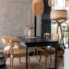 Mesa de Comedor Oxford Rectangular 160 cm (Negro) - Imagen 2