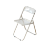 Silla Plia Plegable Acrílico y Aluminio - Transparente