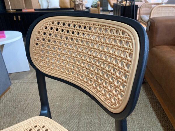 Silla Esterilla Polipropileno - Negra/Beige - Imagen 4