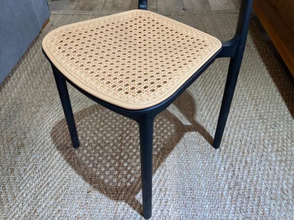 Silla Esterilla Polipropileno - Negra/Beige - Imagen 5