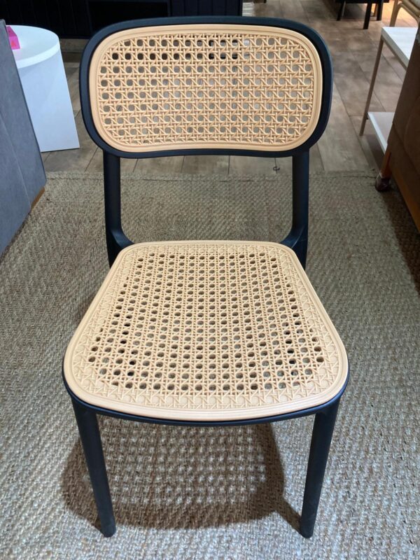 Silla Esterilla Polipropileno - Negra/Beige - Imagen 3