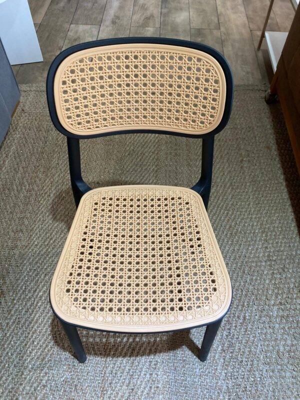 Silla Esterilla Polipropileno - Negra/Beige - Imagen 6