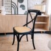 Silla de Comedor - Madera Negro Cruceta - Imagen 3