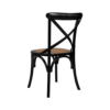 Silla de Comedor - Madera Negro Cruceta - Imagen 2