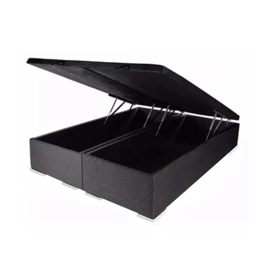 Box Baúl Negro – Queen (2 bases) - Berna Home
