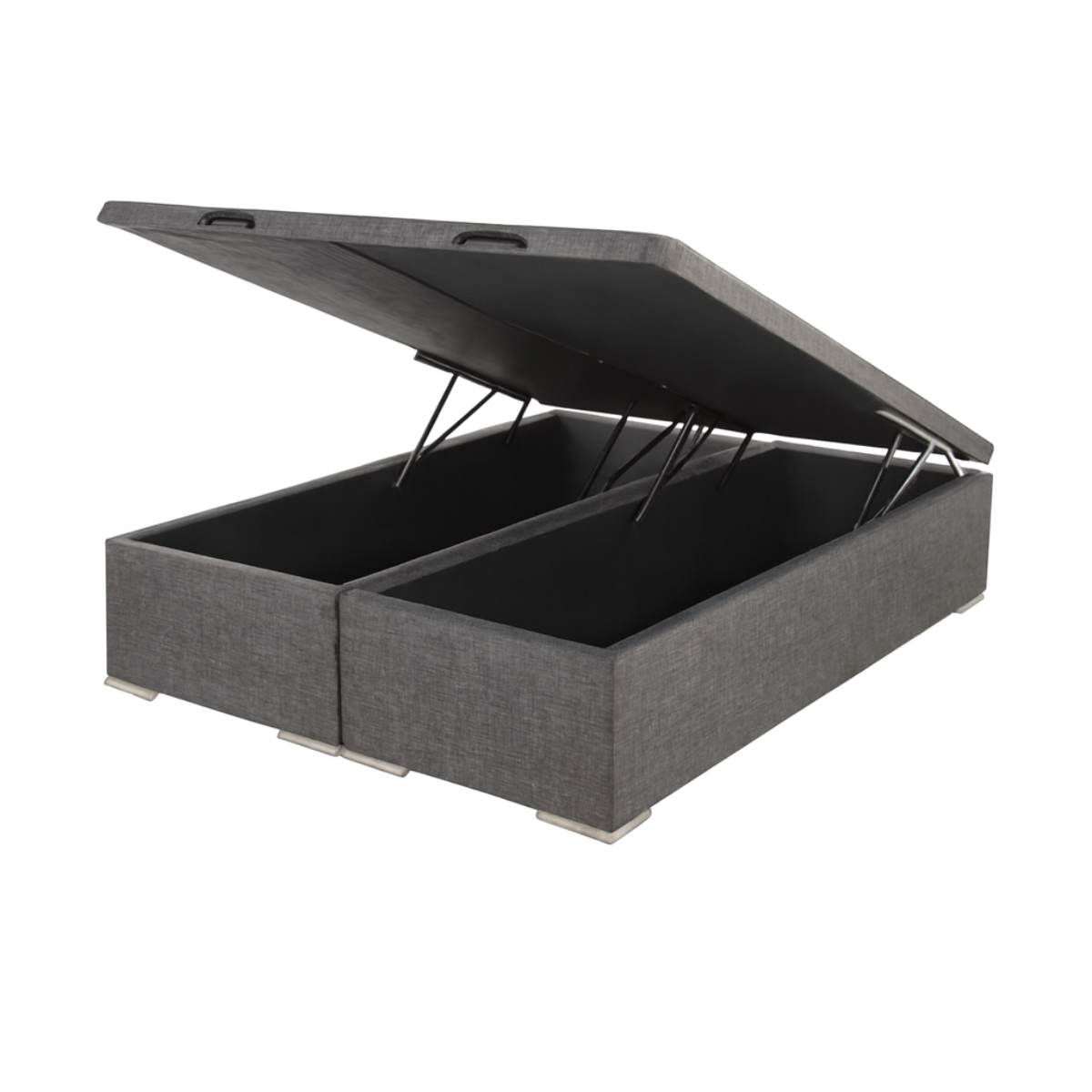 Box Baúl Fabela Queen (2 bases)- Gris Lino