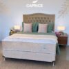 Conjunto Sommier Caprice Espuma Alta Densidad - 1 Plaza y Media - Beige - Imagen 2