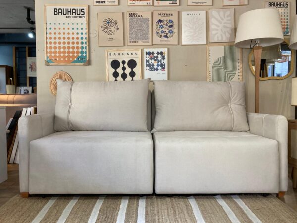 PREVENTA - Sofá Cama Gramado 220cm - Beige Easy Clean - Imagen 2