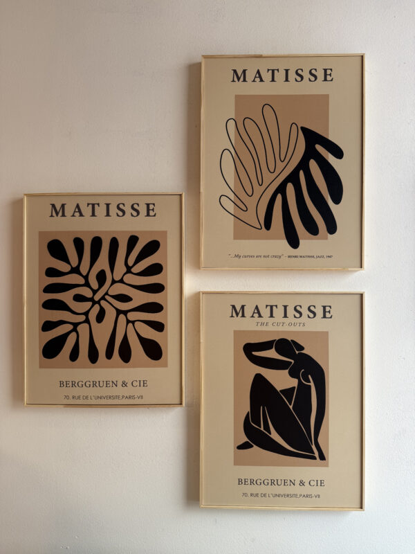 Kit 3 Cuadros - Matisse Beige/Negro - 30 × 40 - Imagen 2