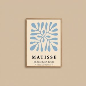 Cuadro Matisse Azul 50 x 70 Moldura Caja