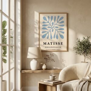 Cuadro Matisse Azul 40 x 60 Moldura Caja