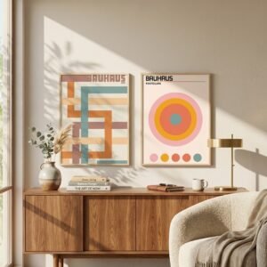 Kit 2 Cuadros - Bauhaus Colores - 30 x 40