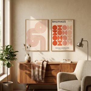 Kit 2 Cuadros - Bauhaus Rojo - 40 x 60