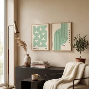 Kit 2 Cuadros - Bauhaus Verde - 40 x 60