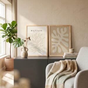 Kit 2 Cuadros - Matisse Beige/Blanco - 40 x 60