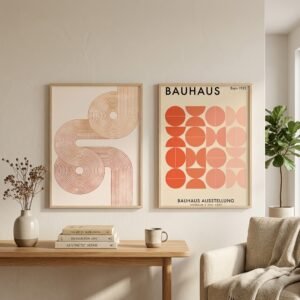 Kit 2 Cuadros - Bauhaus Rojo - 30 x 40