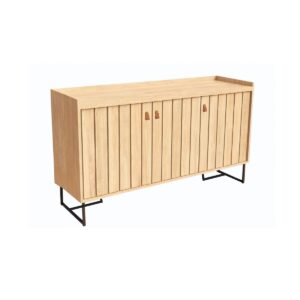 Aparador Trendy Crudo (Pie Negro) 160 cm