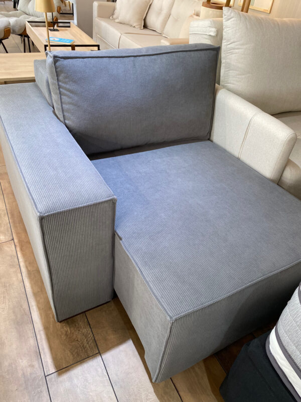 Sofá Retráctil España 3 Cuerpos EASY CLEAN - Gris (210cm) - Imagen 5