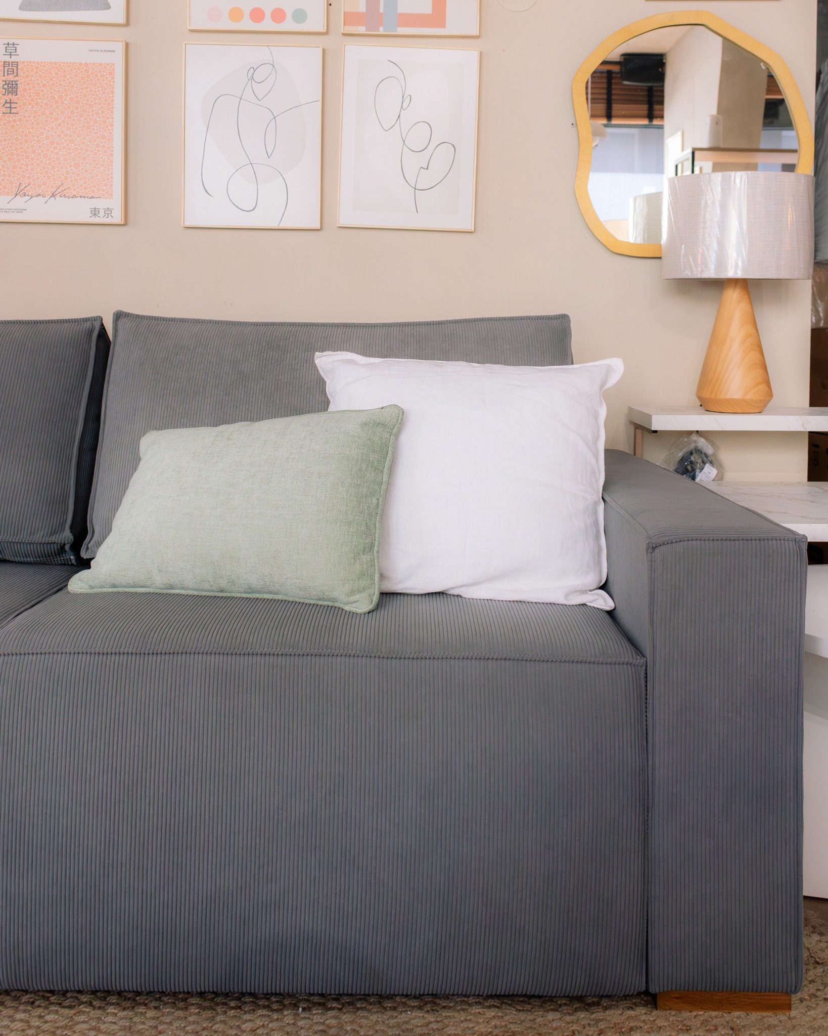 Sofá Retráctil España 3 Cuerpos (210cm) EASY CLEAN - Gris - Imagen 8