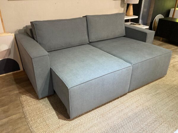 Sofá Retráctil España 3 Cuerpos (210cm) EASY CLEAN - Gris - Imagen 4