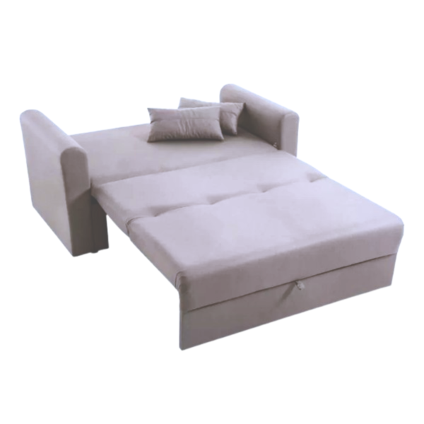 Sofá Cama Bruna 2 Cuerpos (140cm) - Gris - Imagen 2