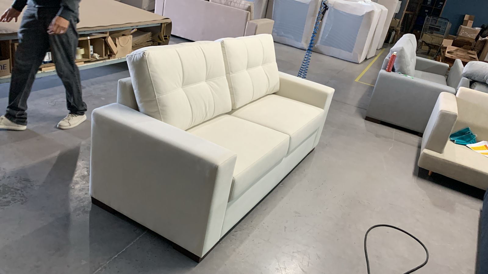 Sofá Mónaco 3 Cuerpos (200 cm) – Blanco - Imagen 3