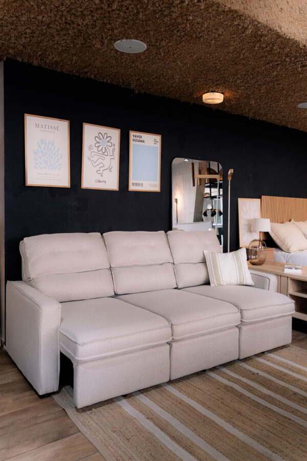 Sofá Retráctil Ambar 3 Cuerpos 230cm - Beige - Imagen 3