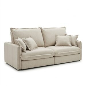 Sofá Ginebra 3 Cuerpos 220cm - Beige Lino