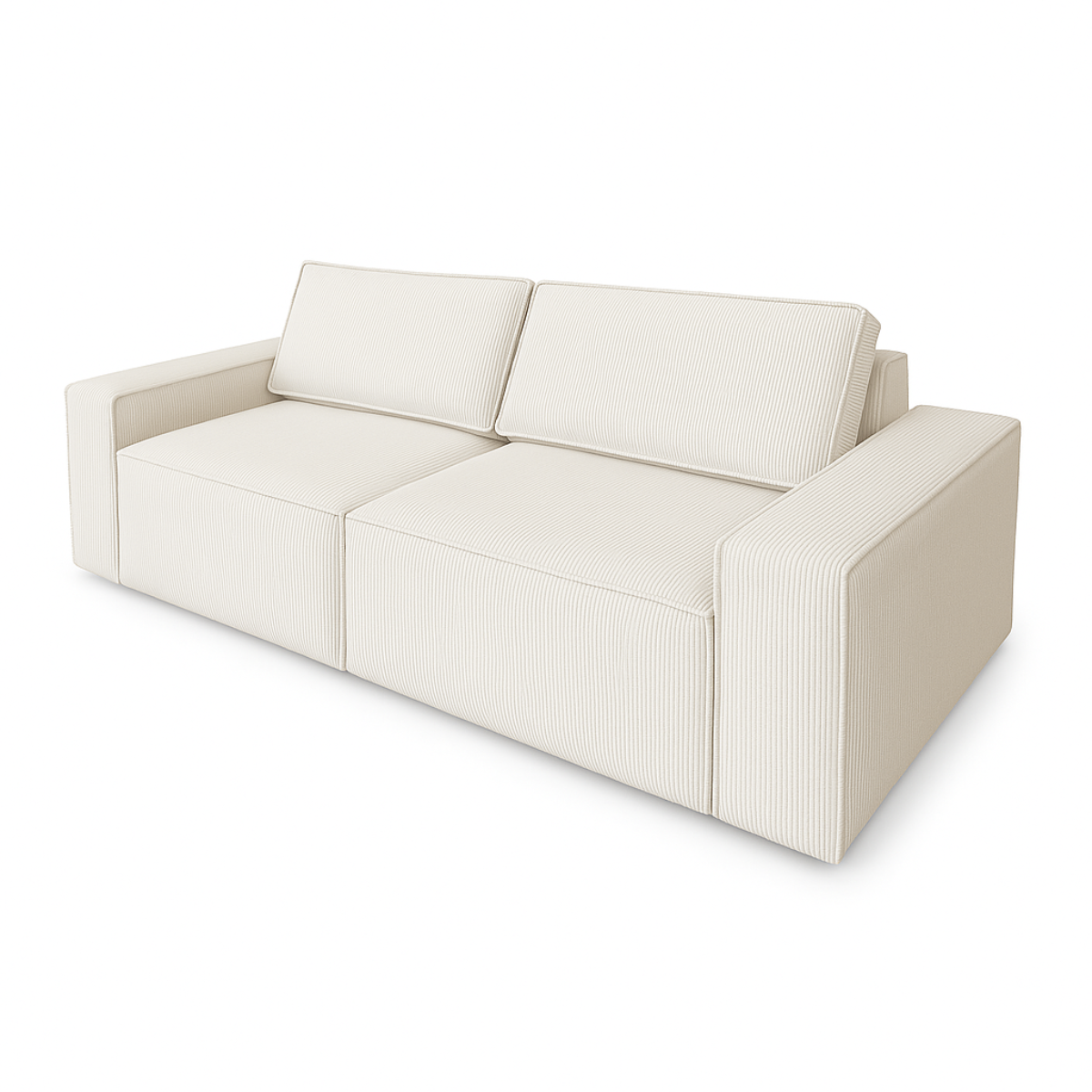 Sofá Retráctil España 3 Cuerpos (210cm) EASY CLEAN – Crudo