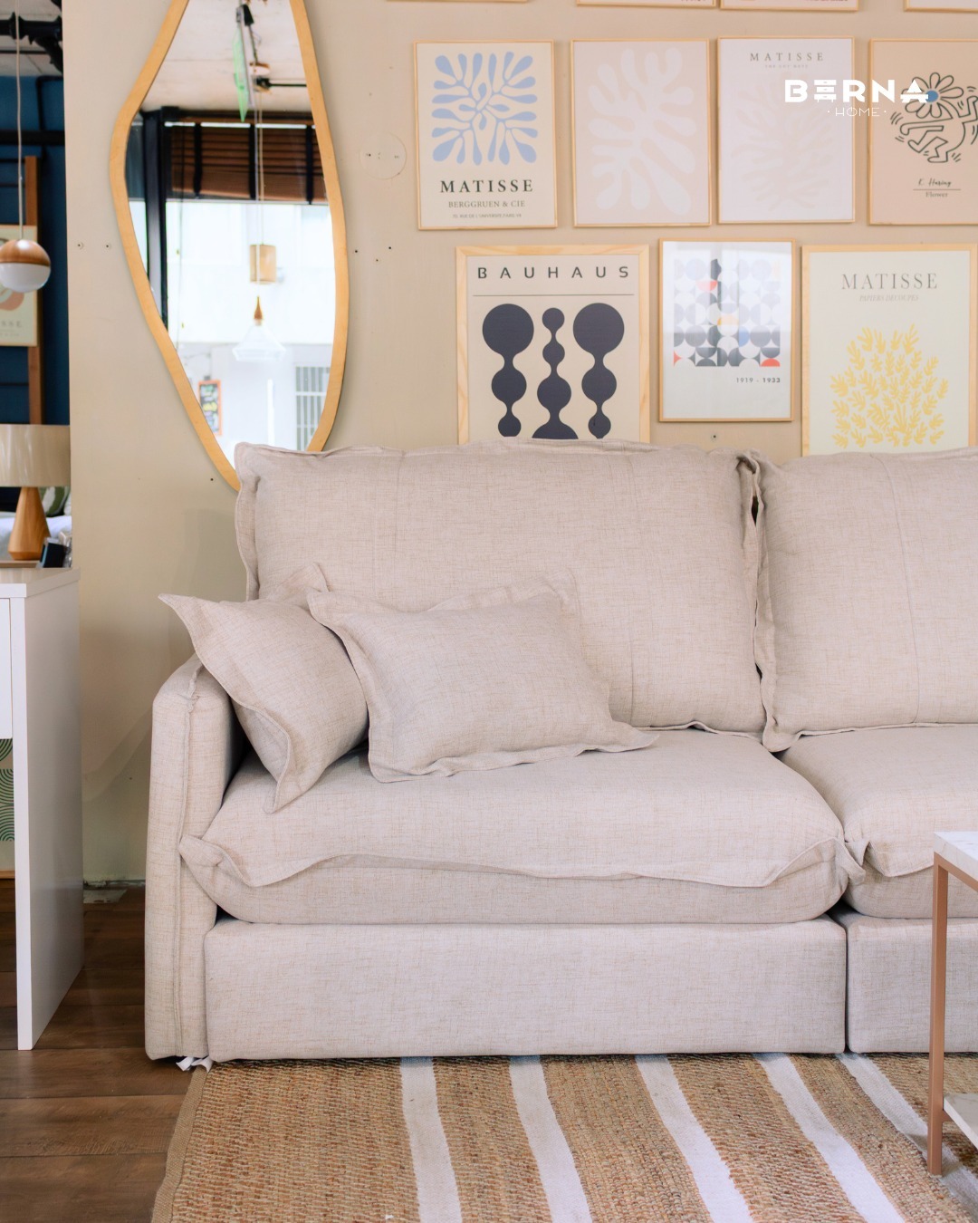 PREVENTA - Sofá Ginebra 3 Cuerpos 220cm - Beige Lino - Imagen 2