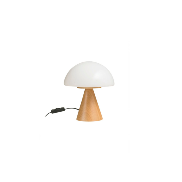 Lampara de Mesa Cosumel - Natural + Vidrio