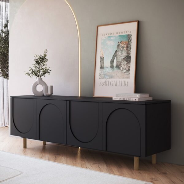 Rack Arco 160 cm - Negro - Imagen 2