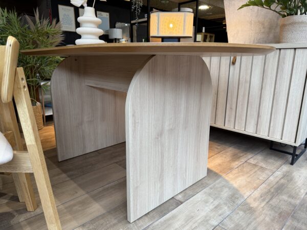 Mesa de Comedor Ovalada Arco 160 x 90 – Crudo - Imagen 2