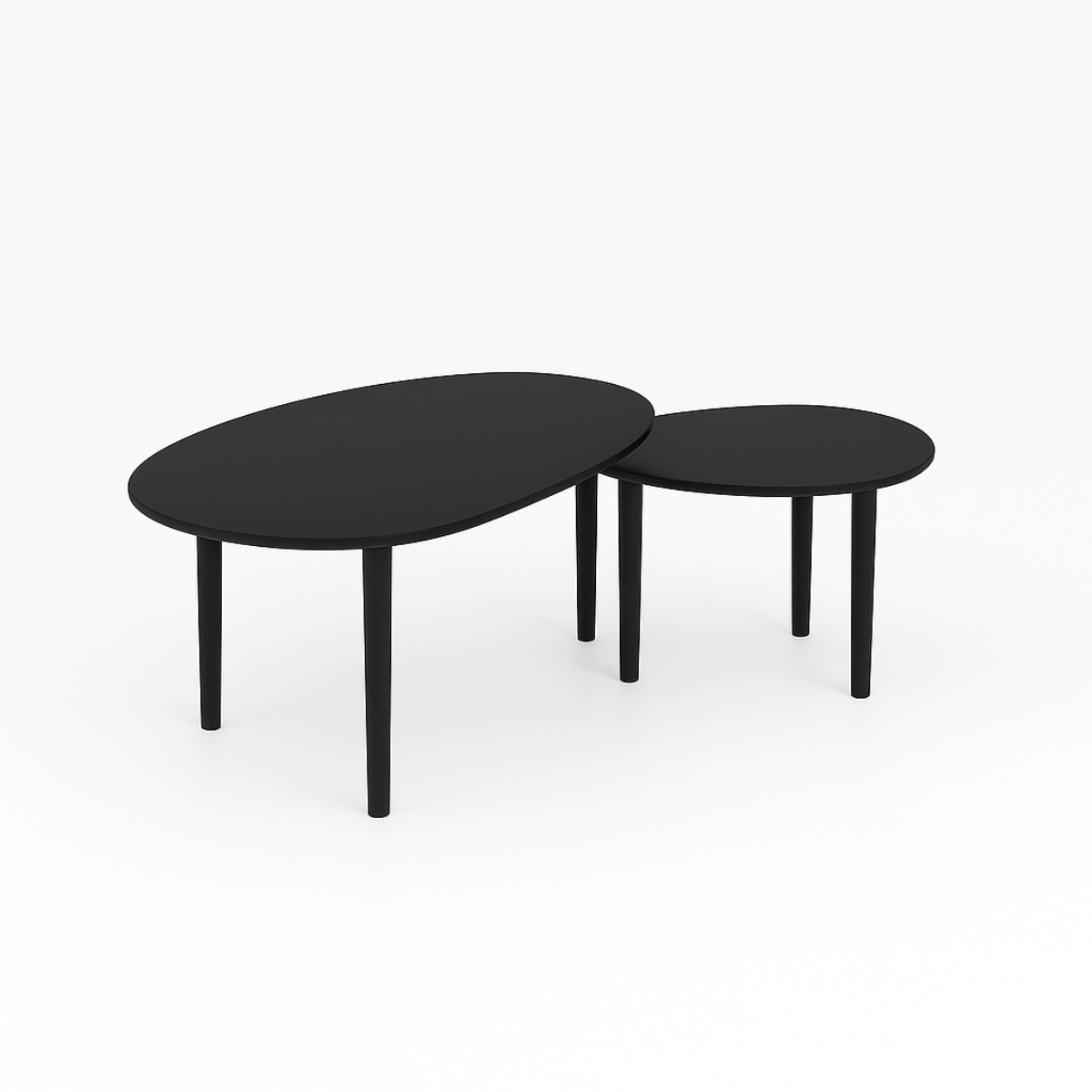 Conjunto Mesa de Centro Capri –  Negro