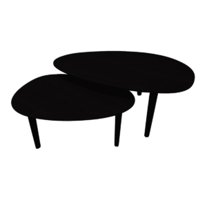 Conjunto Mesa de Centro Capri –  Negro