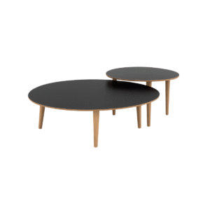 Conjunto Mesa de Centro Capri –  Negro
