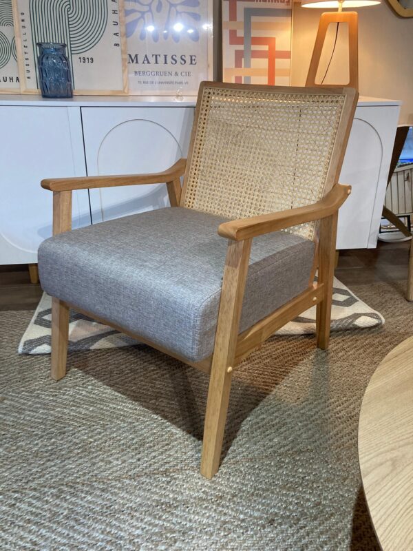 Butaca Poltrona Victoria – Madera de Gomero - Beige - Imagen 4
