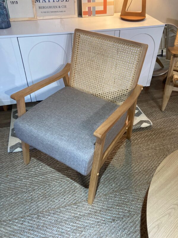 Butaca Poltrona Victoria – Madera de Gomero - Beige - Imagen 5