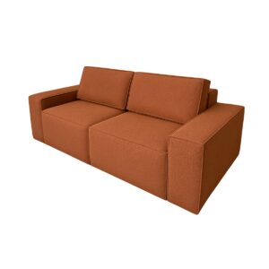PREVENTA – Sofá Retráctil España 3 Cuerpos EASY CLEAN – Terracota (210cm)