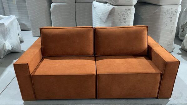 Sofá Retráctil España 3 Cuerpos (210cm) EASY CLEAN – Terracota - Imagen 2