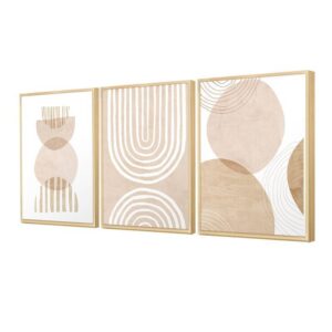 Kit 3 Cuadros – Abstracto Crudo – 40 x 60